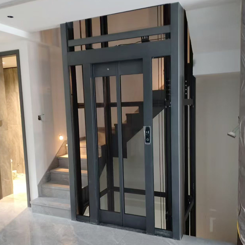 Lightweight aluminum profile elevator shafts for home villas