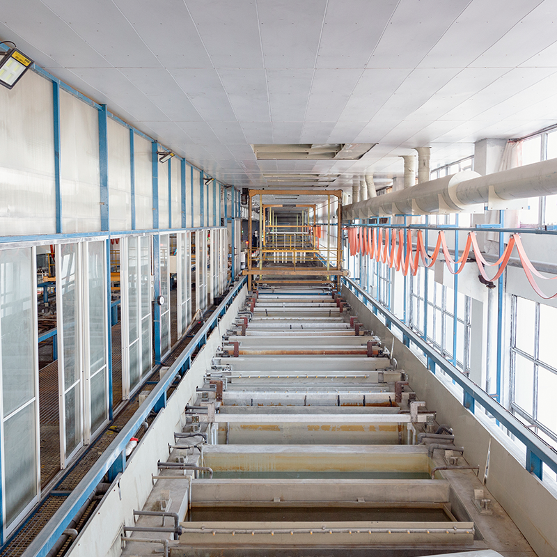 Electrophoresis Production Workshop - View of Oxidation & Electrophoresis Production Line