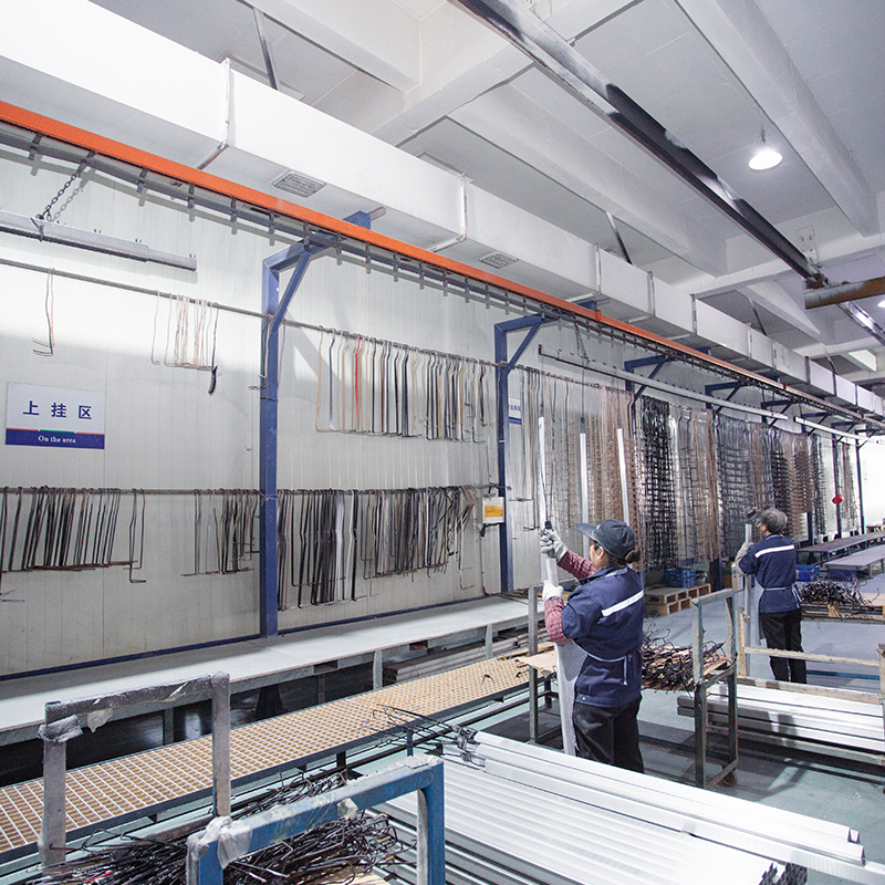 Coating Workshop - Powder Coating Line - Hanging Area
