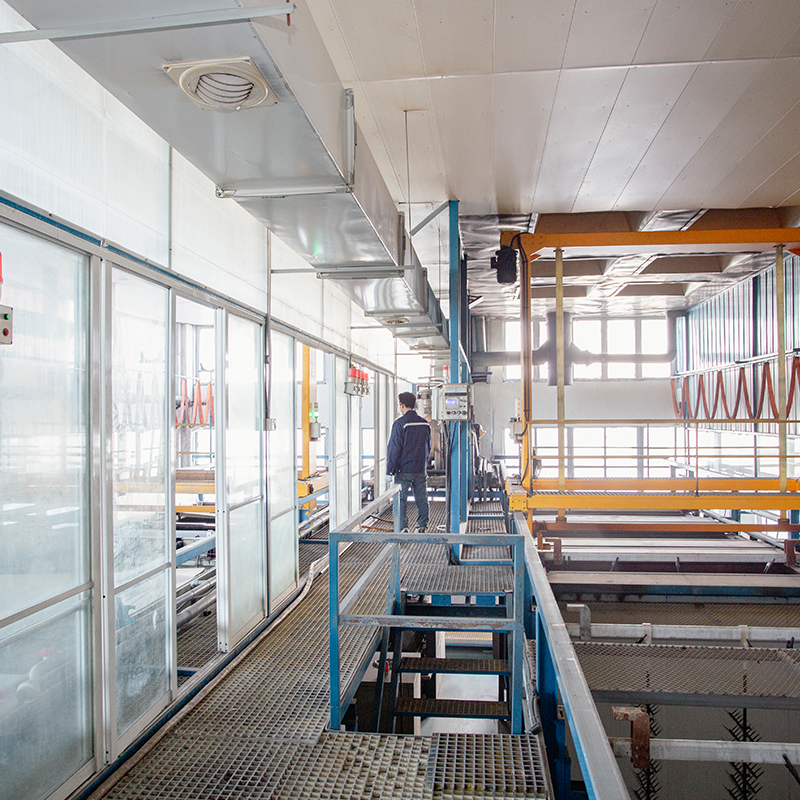 Electrophoresis Production Workshop - View of Oxidation & Electrophoresis Production Line